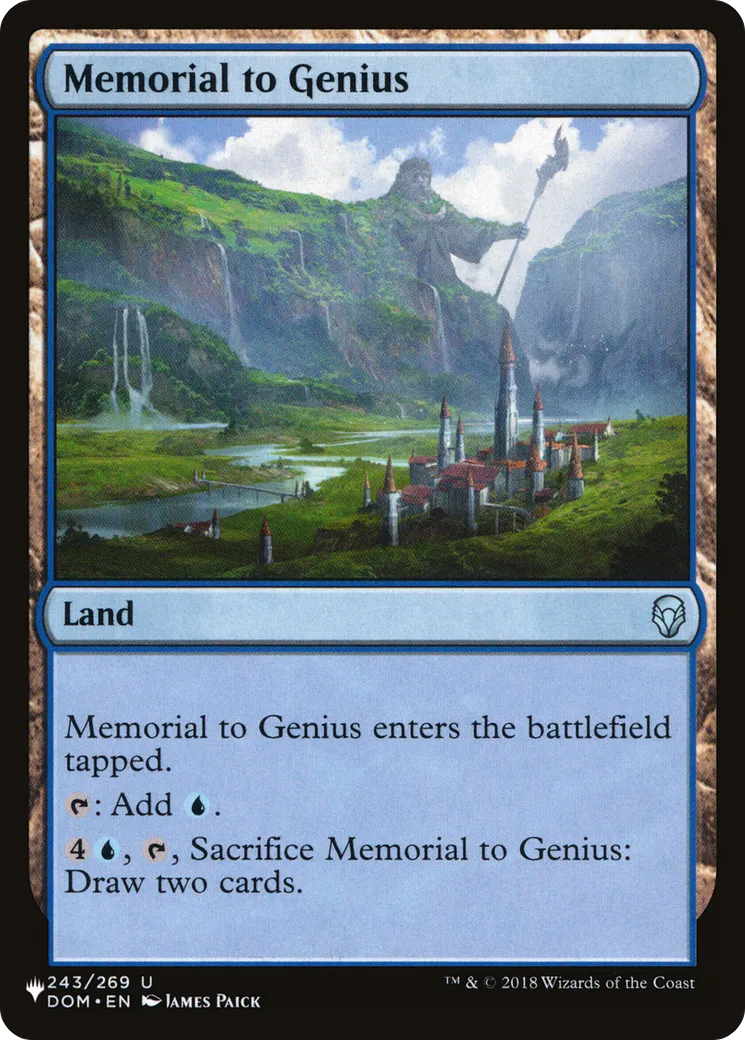 Memorial to Genius — The List — Magic: The Gathering