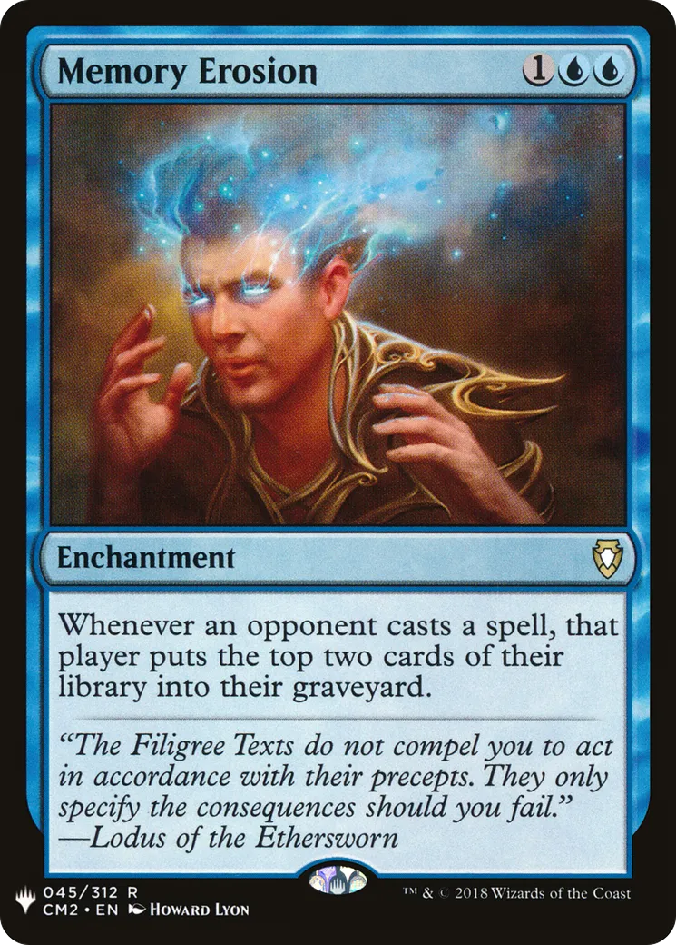Memory Erosion — The List — Magic: The Gathering