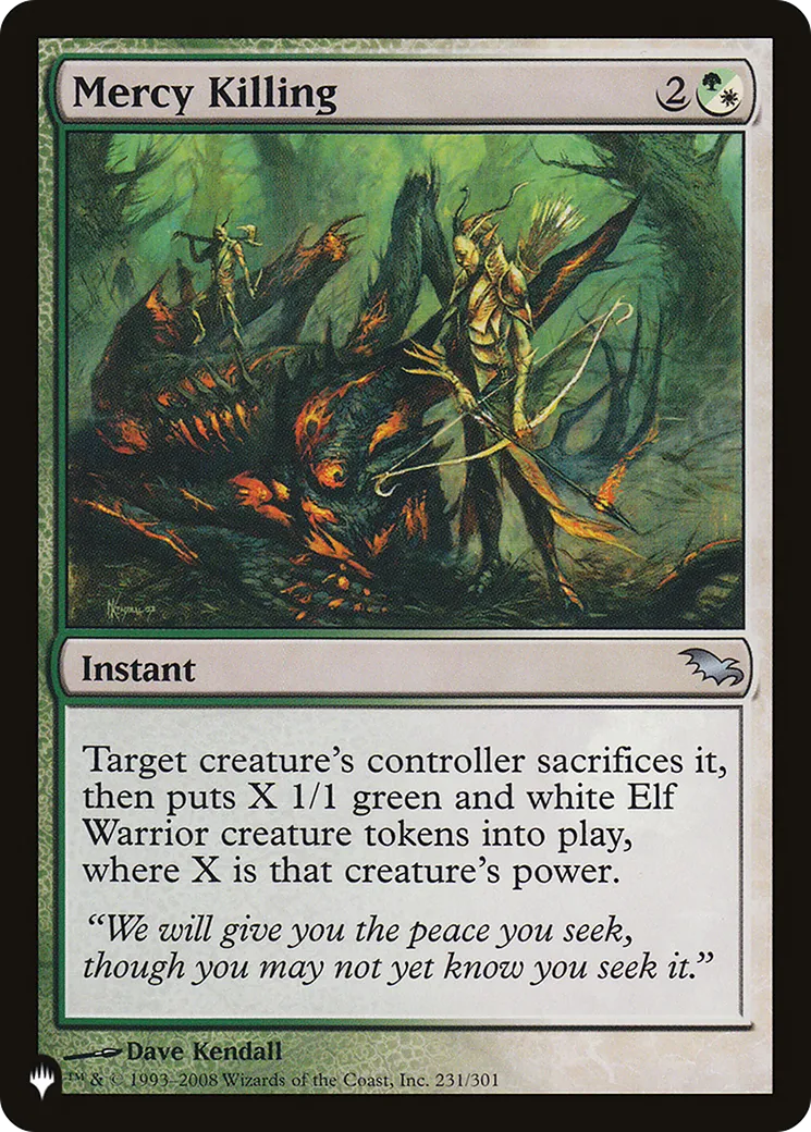 Mercy Killing — The List — Magic: The Gathering