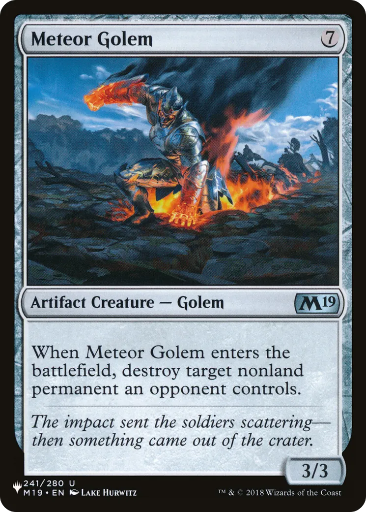Meteor Golem — The List — Magic: The Gathering