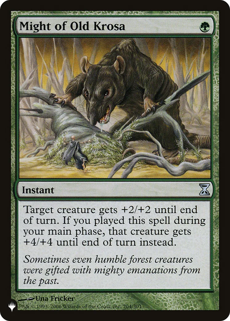 Might of Old Krosa — The List — Magic: The Gathering