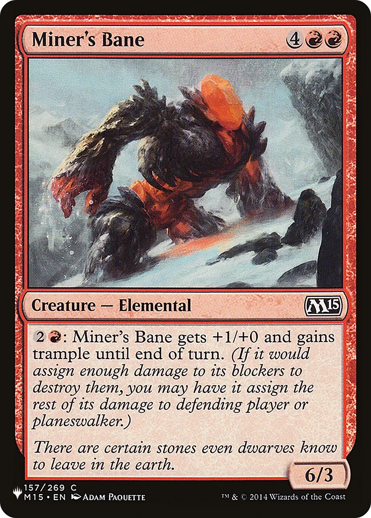 Miner's Bane — The List — Magic: The Gathering