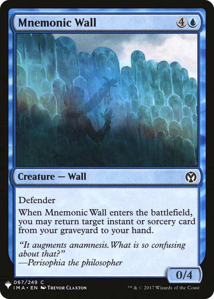 Mur mnémonique — The List — Magic: The Gathering