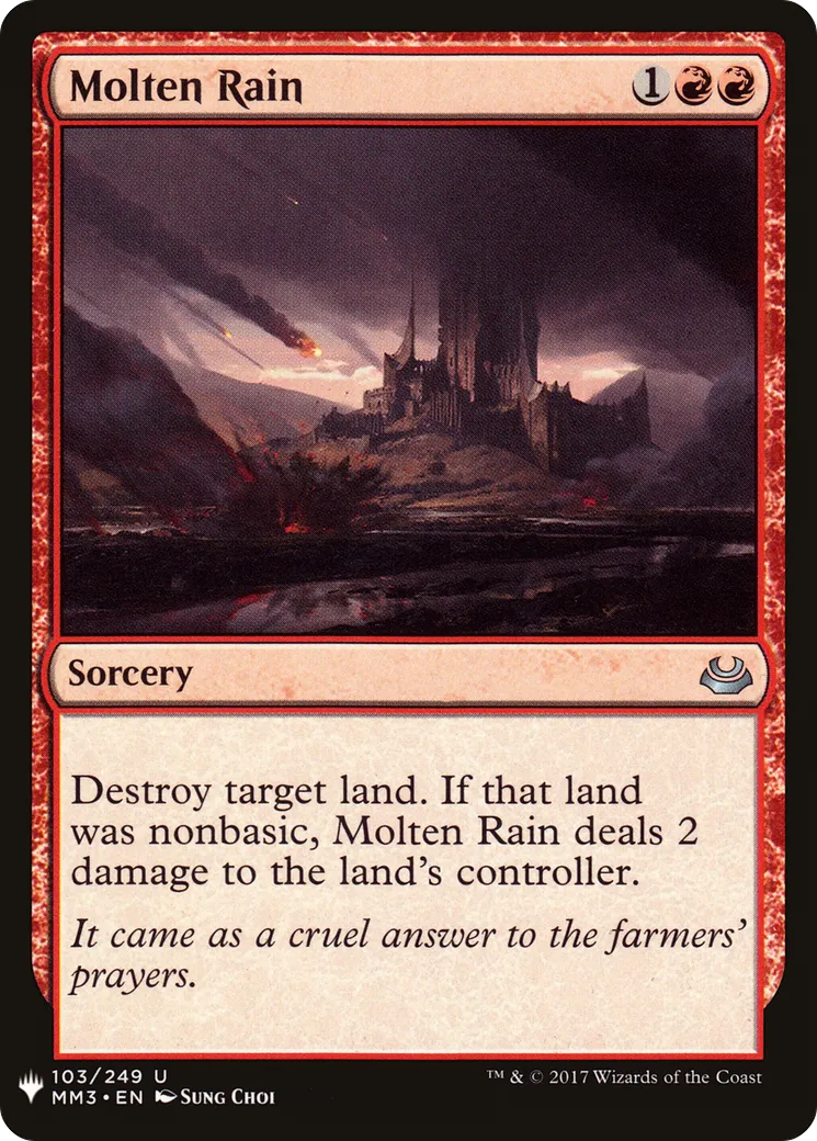 Pluie en fusion — The List — Magic: The Gathering
