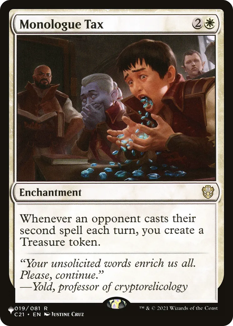 Taxe sur le monologue — The List — Magic: The Gathering