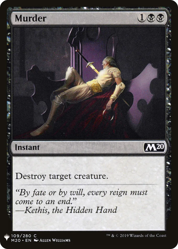 Murder — The List — Magic: The Gathering