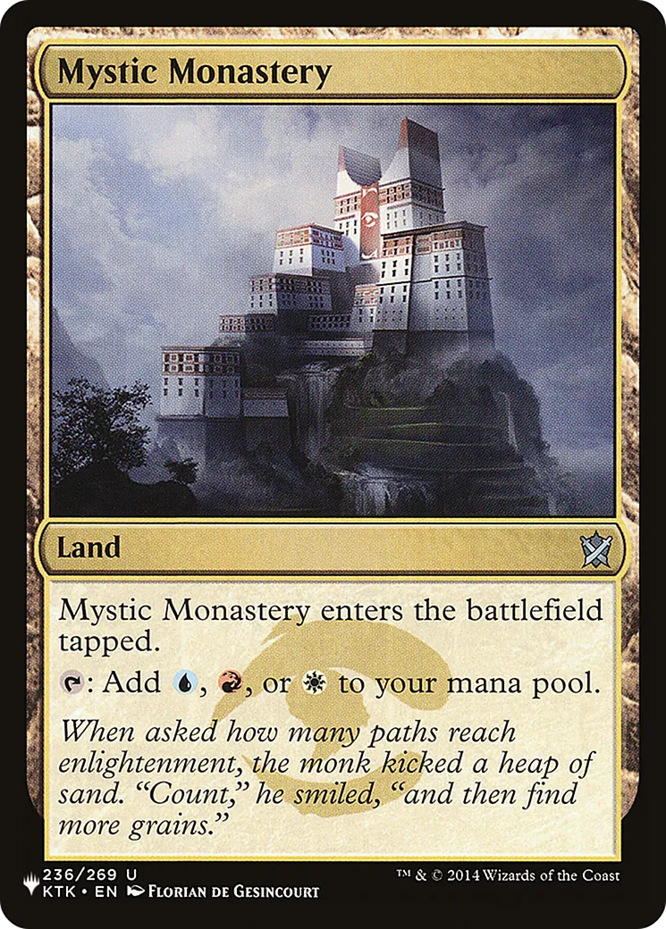 Monastère mystique — The List — Magic: The Gathering