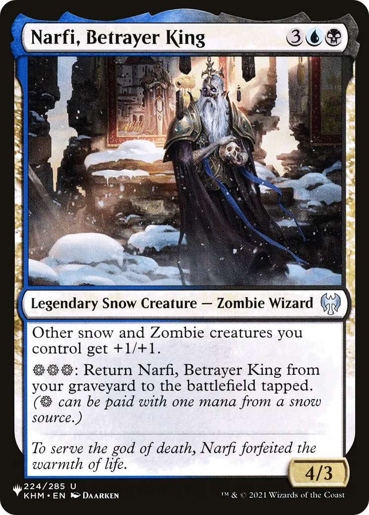 Narfi, roi traître — The List — Magic: The Gathering