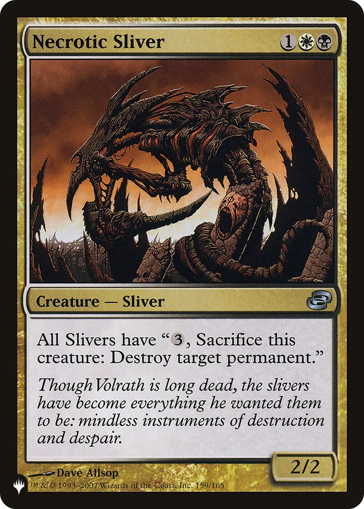 Necrotic Sliver — The List — Magic: The Gathering