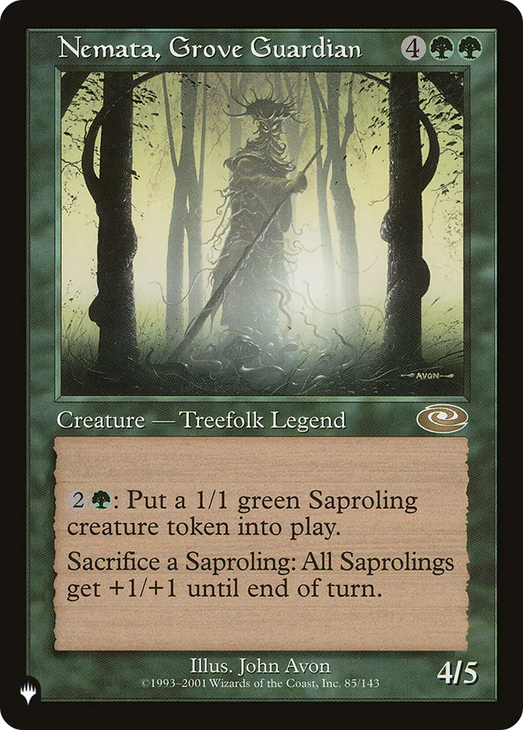 Némata, vigile du bosquet — The List — Magic: The Gathering