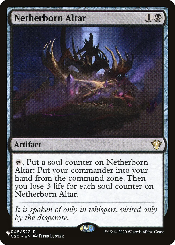 Autel né des enfers — The List — Magic: The Gathering