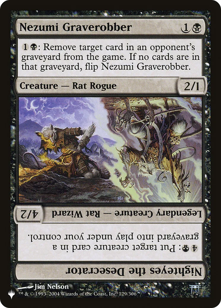 Nezumi Graverobber // Nighteyes the Desecrator — The List — Magic: The Gathering