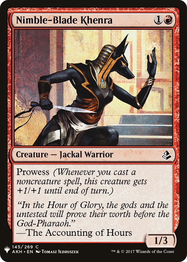 Nimble-Blade Khenra — The List — Magic: The Gathering