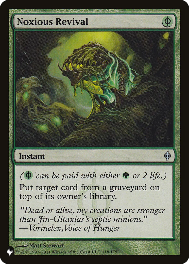 Noxious Revival — The List — Magic: The Gathering