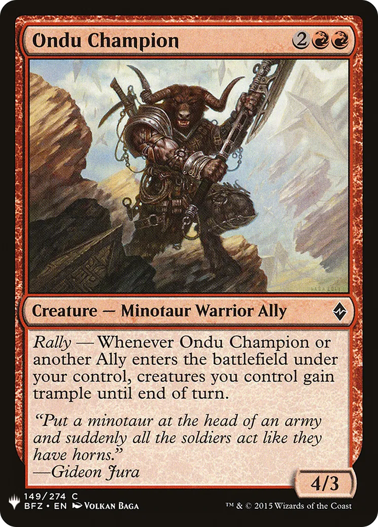 Ondu Champion — The List — Magic: The Gathering