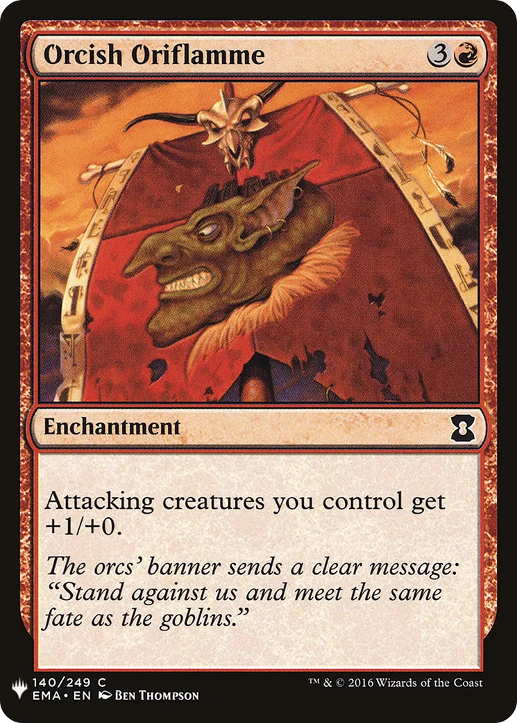 Oriflamme orque — The List — Magic: The Gathering