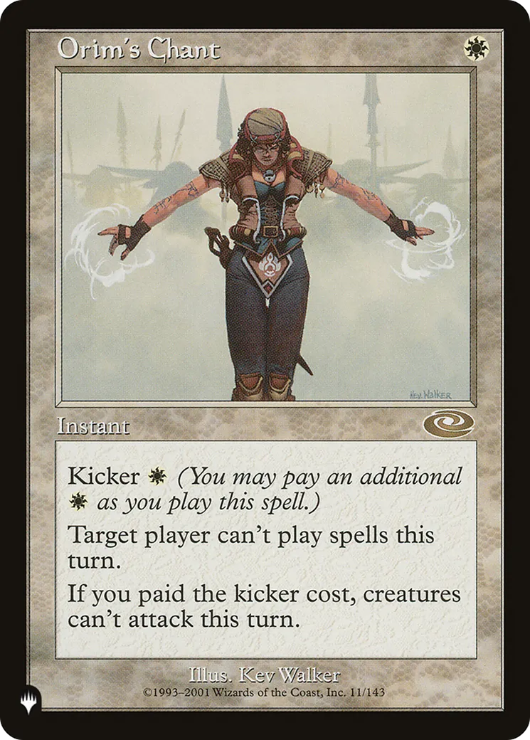 Cantique selon Orime — The List — Magic: The Gathering