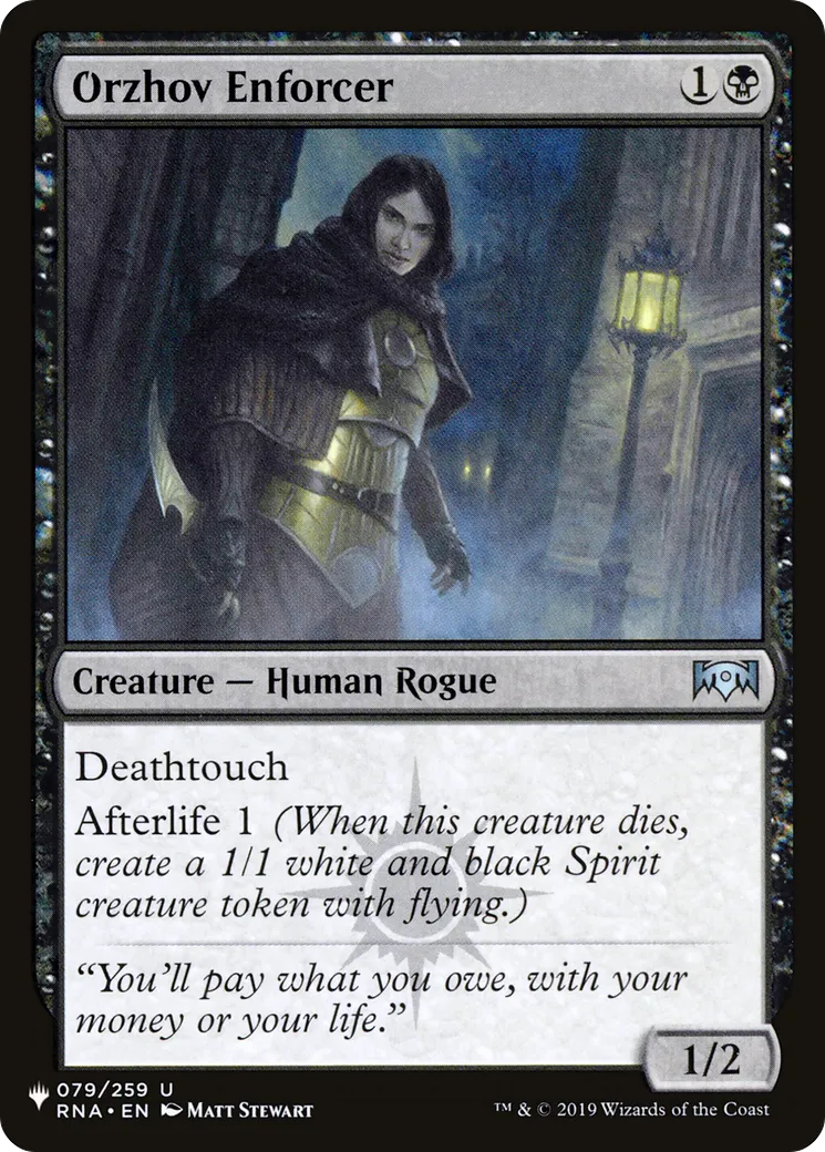 Orzhov Enforcer — The List — Magic: The Gathering