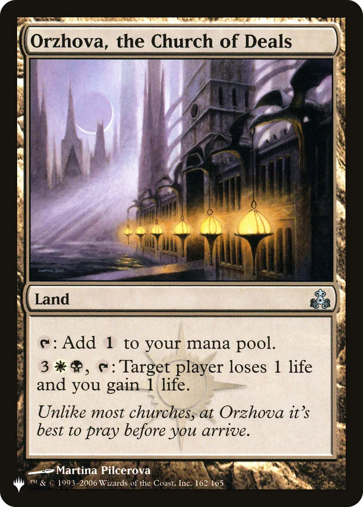Orzhova, l'Église des Transactions — The List — Magic: The Gathering