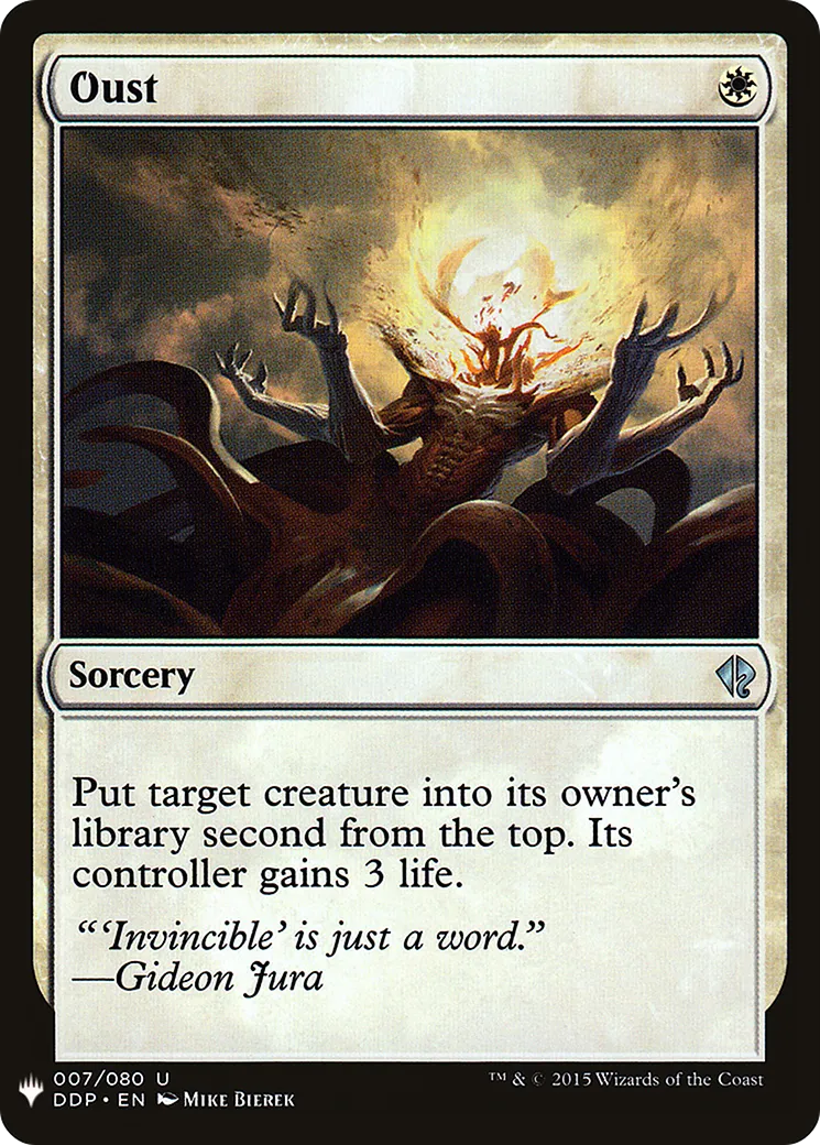 Évincement — The List — Magic: The Gathering