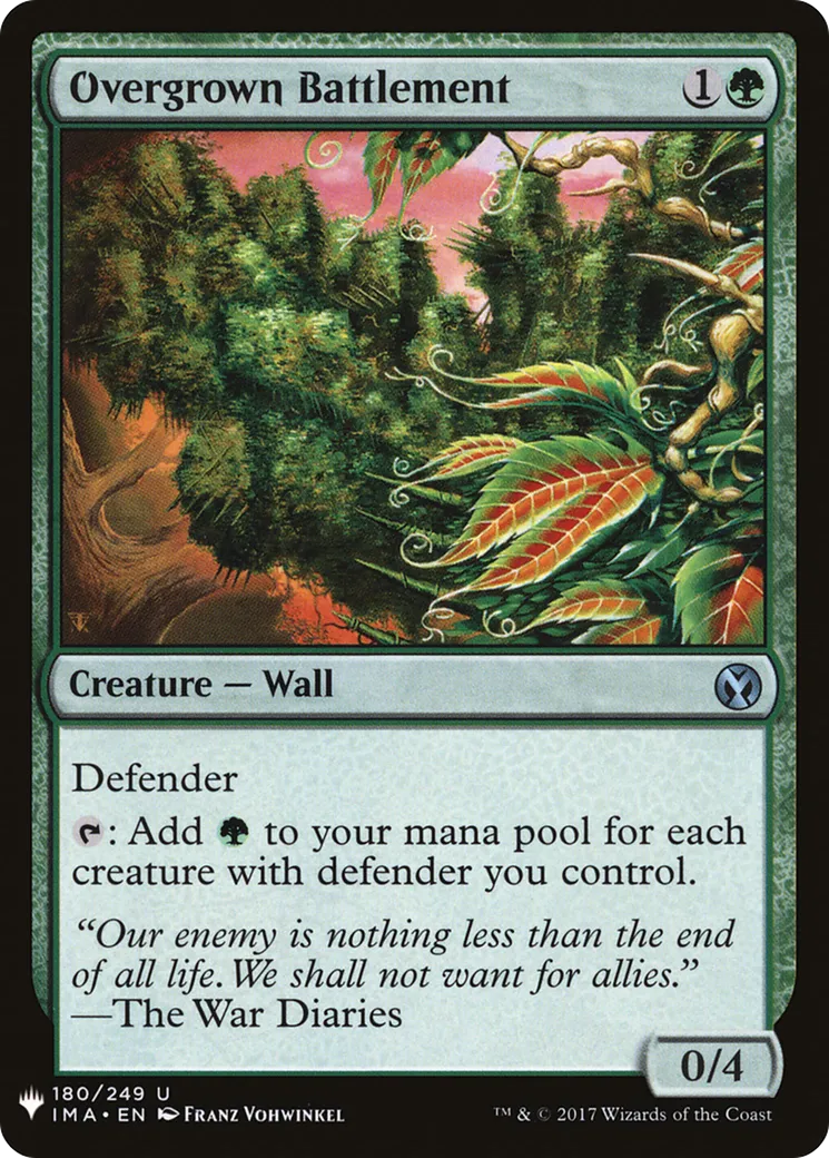 Overgrown Battlement — The List — Magic: The Gathering