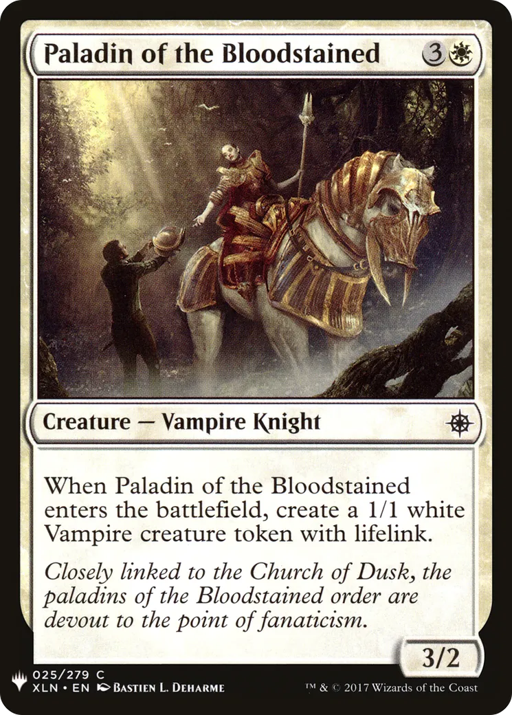 Paladine des Sanguinolents — The List — Magic: The Gathering