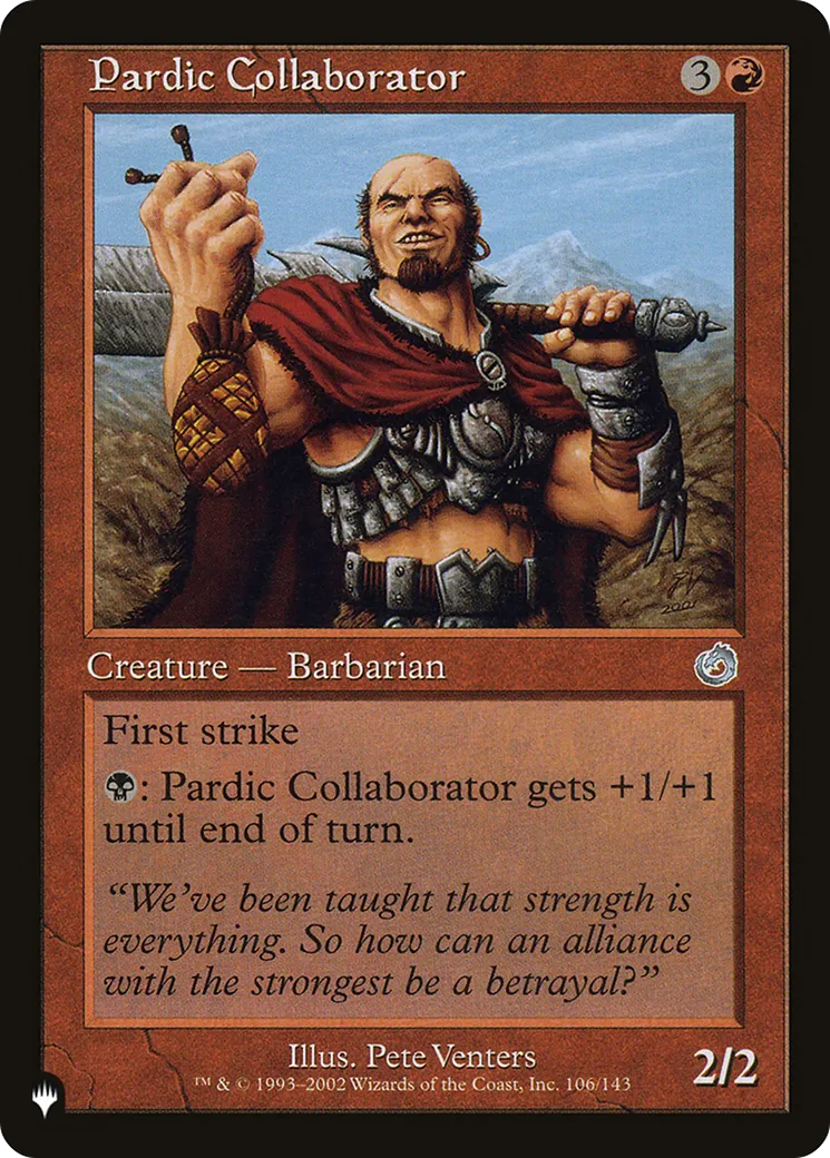 Pardic Collaborator — The List — Magic: The Gathering