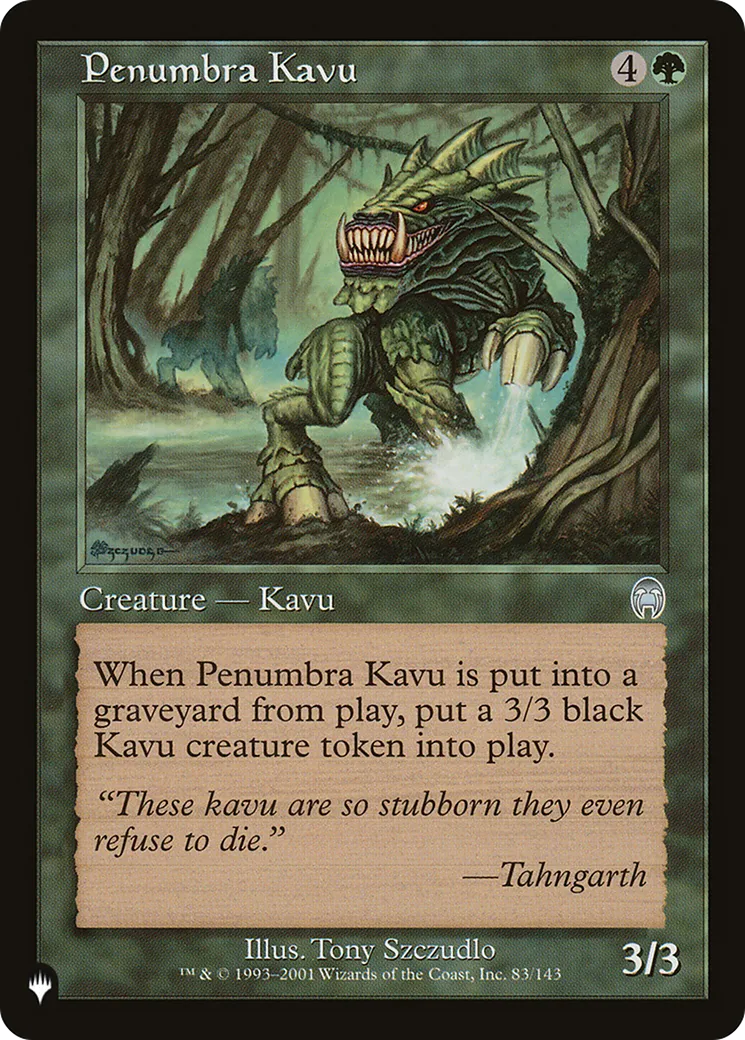 Penumbra Kavu — The List — Magic: The Gathering