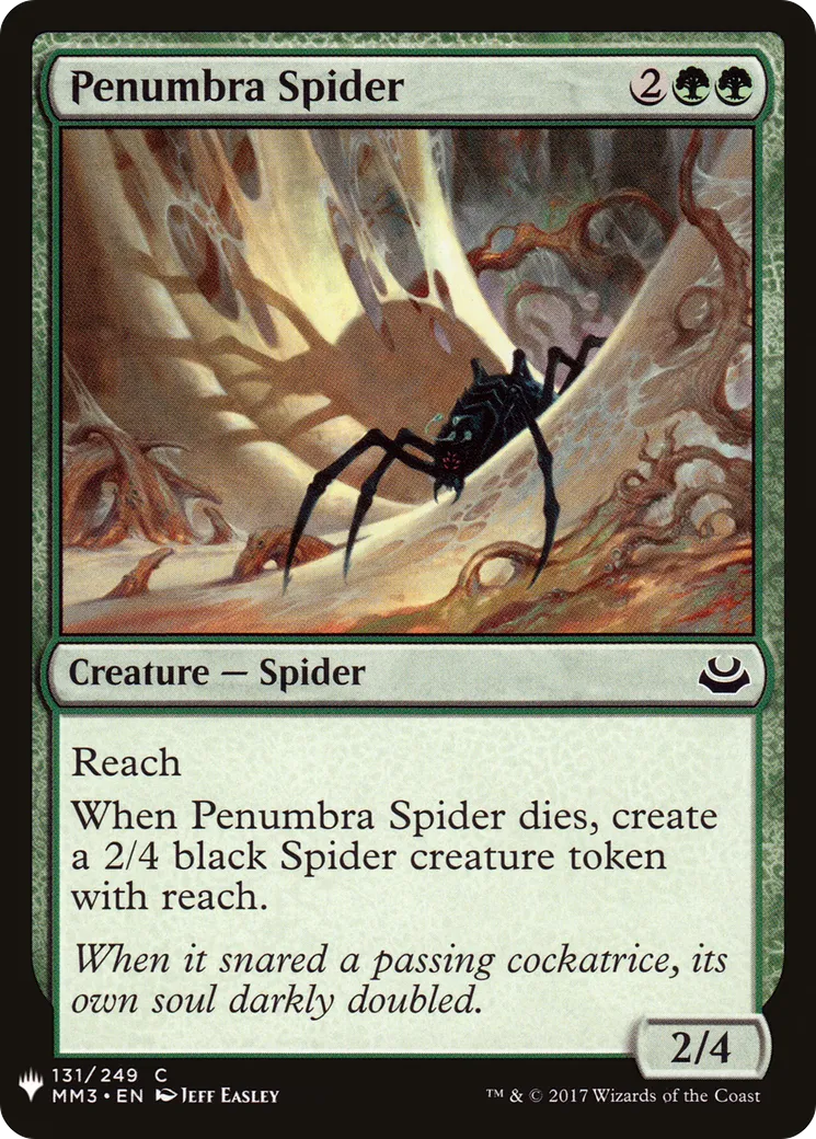 Araignée de la pénombre — The List — Magic: The Gathering