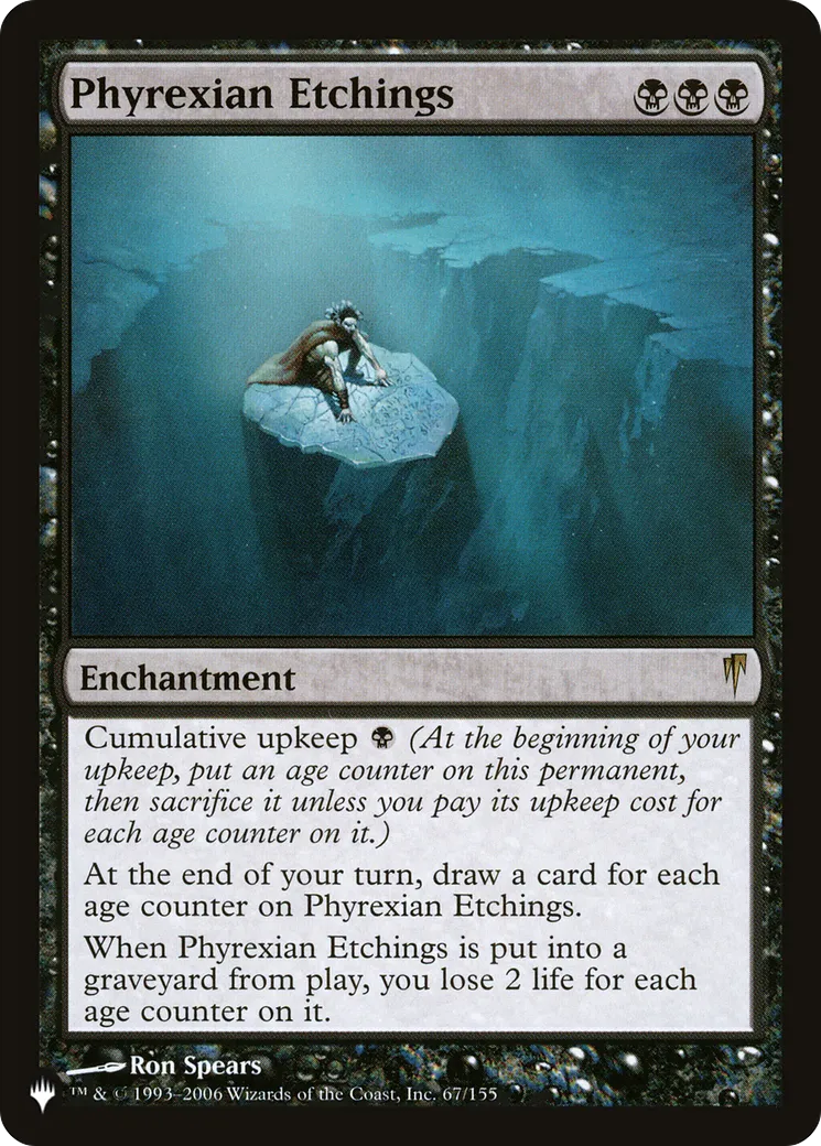 Phyrexian Etchings — The List — Magic: The Gathering