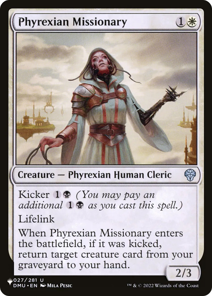 Phyrexian Missionary — The List — Magic: The Gathering