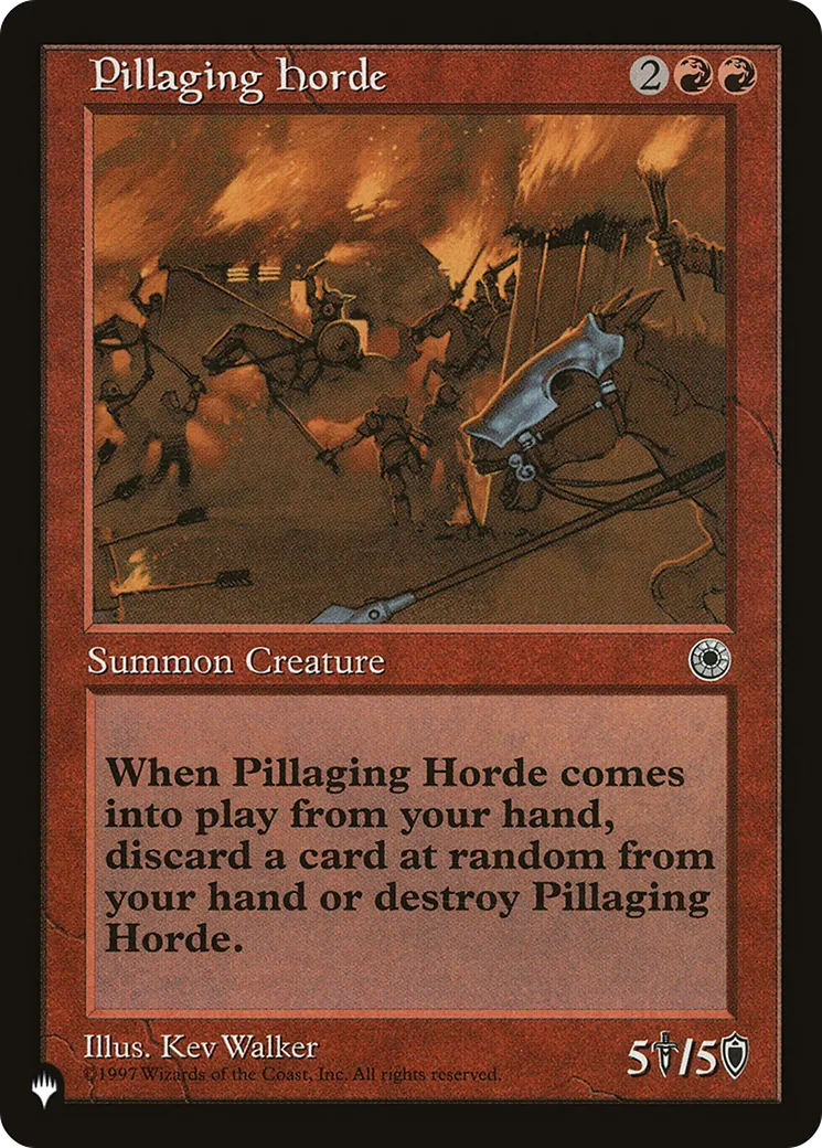Pillaging Horde — The List — Magic: The Gathering