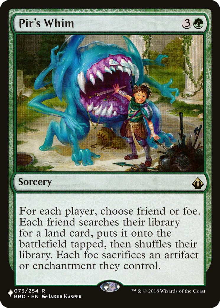 Pir's Whim — The List — Magic: The Gathering