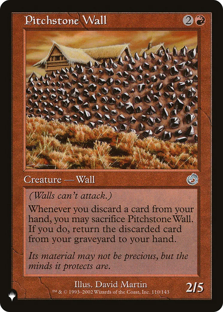 Pitchstone Wall — The List — Magic: The Gathering