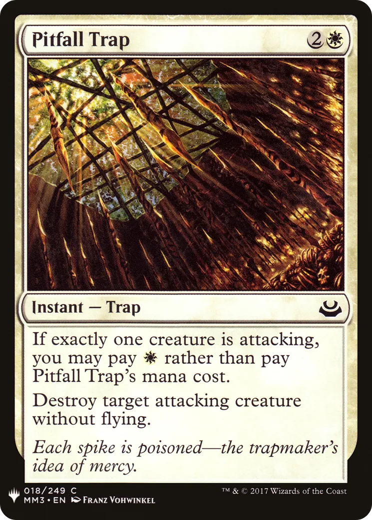 Piège à fosse — The List — Magic: The Gathering