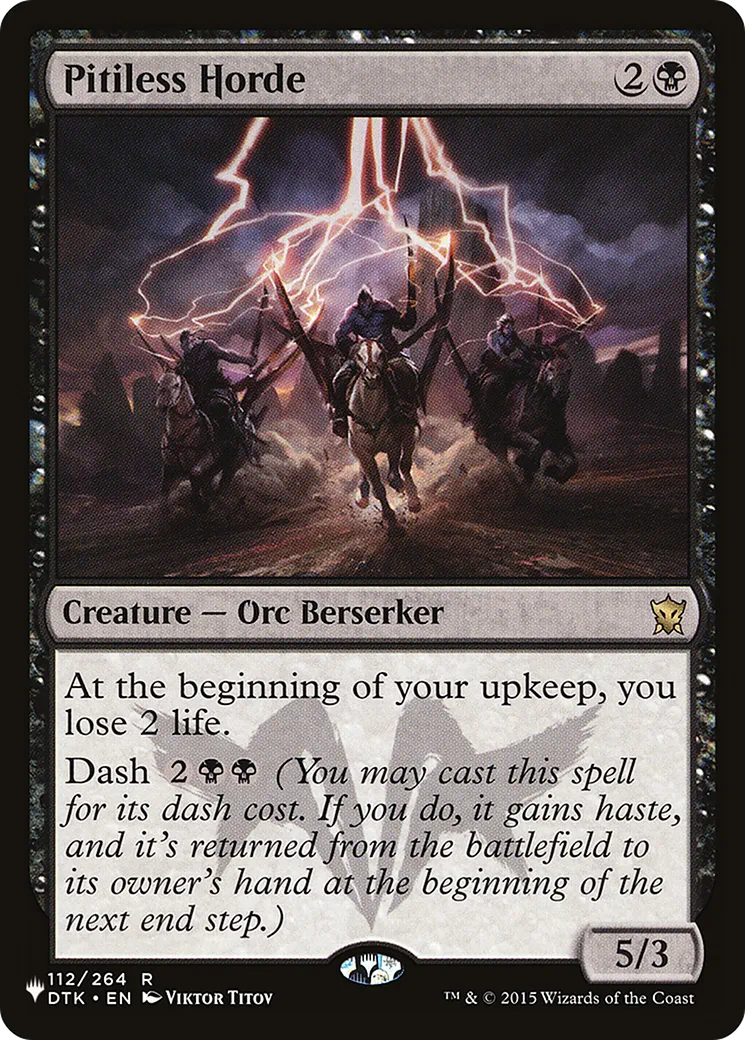Pitiless Horde — The List — Magic: The Gathering
