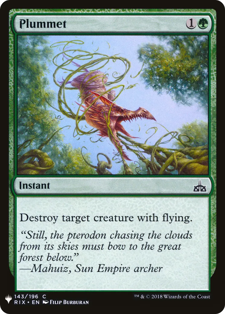 Tomber à pic — The List — Magic: The Gathering