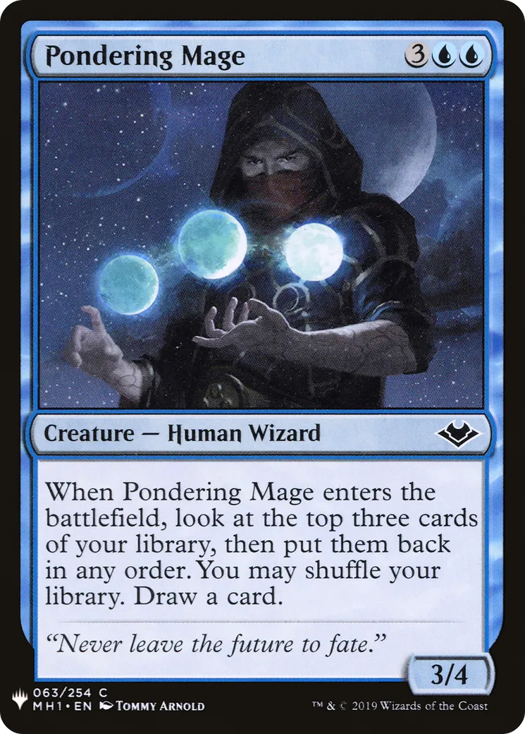 Pondering Mage — The List — Magic: The Gathering