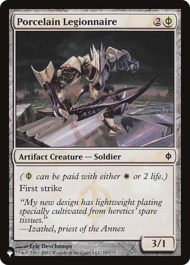 Légionnaire de porcelaine — The List — Magic: The Gathering