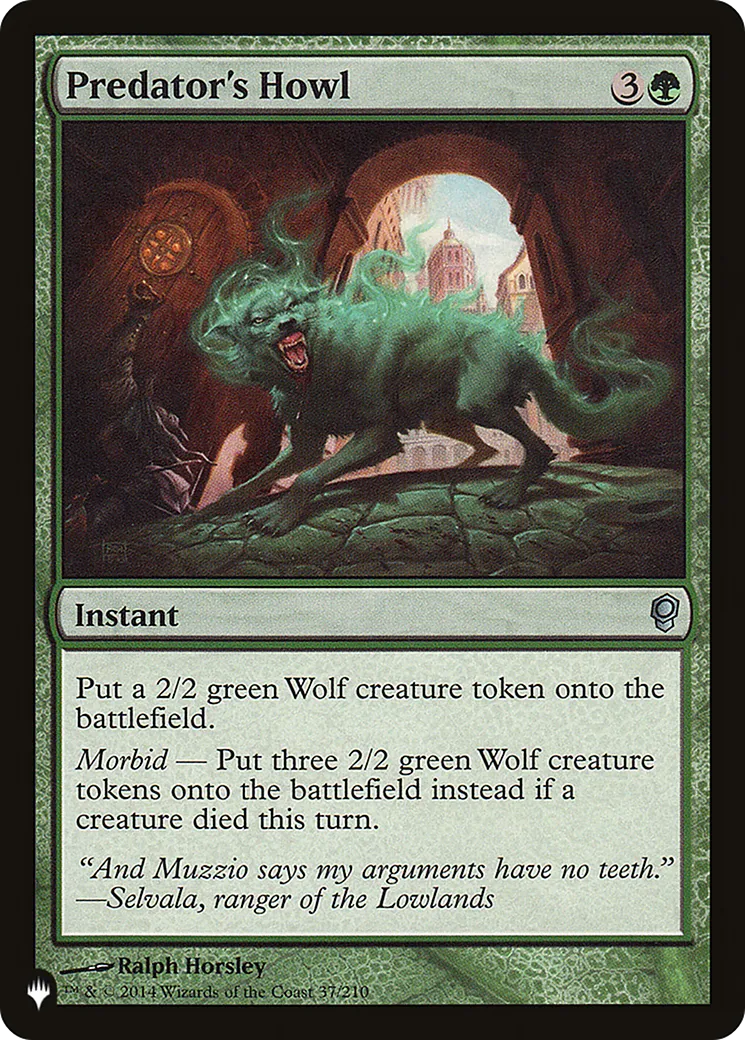 Hurlement du prédateur from The List - Magic: The Gathering
