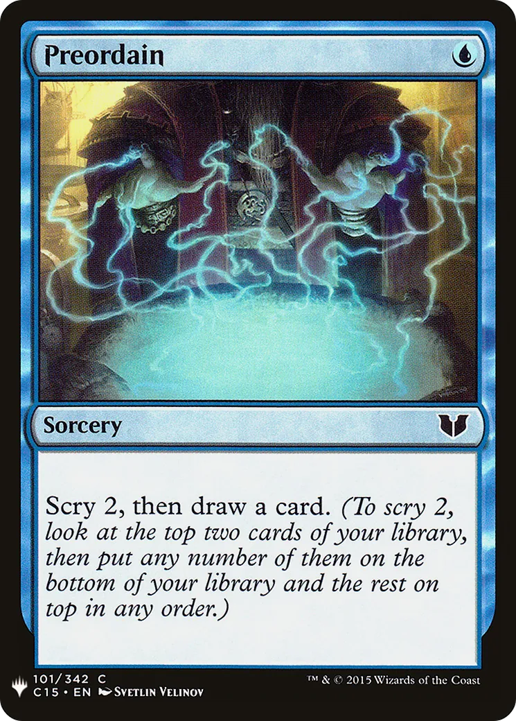 Preordain — The List — Magic: The Gathering