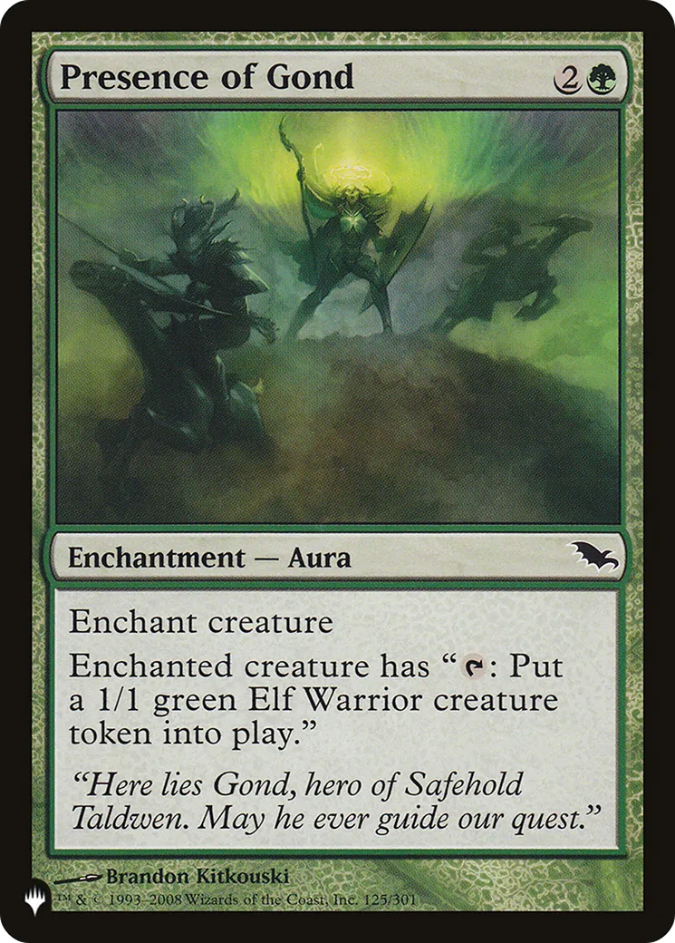 Présence de Gond — The List — Magic: The Gathering