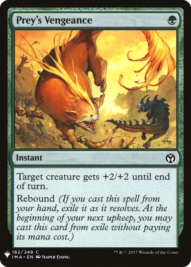 Vengeance de la proie — The List — Magic: The Gathering