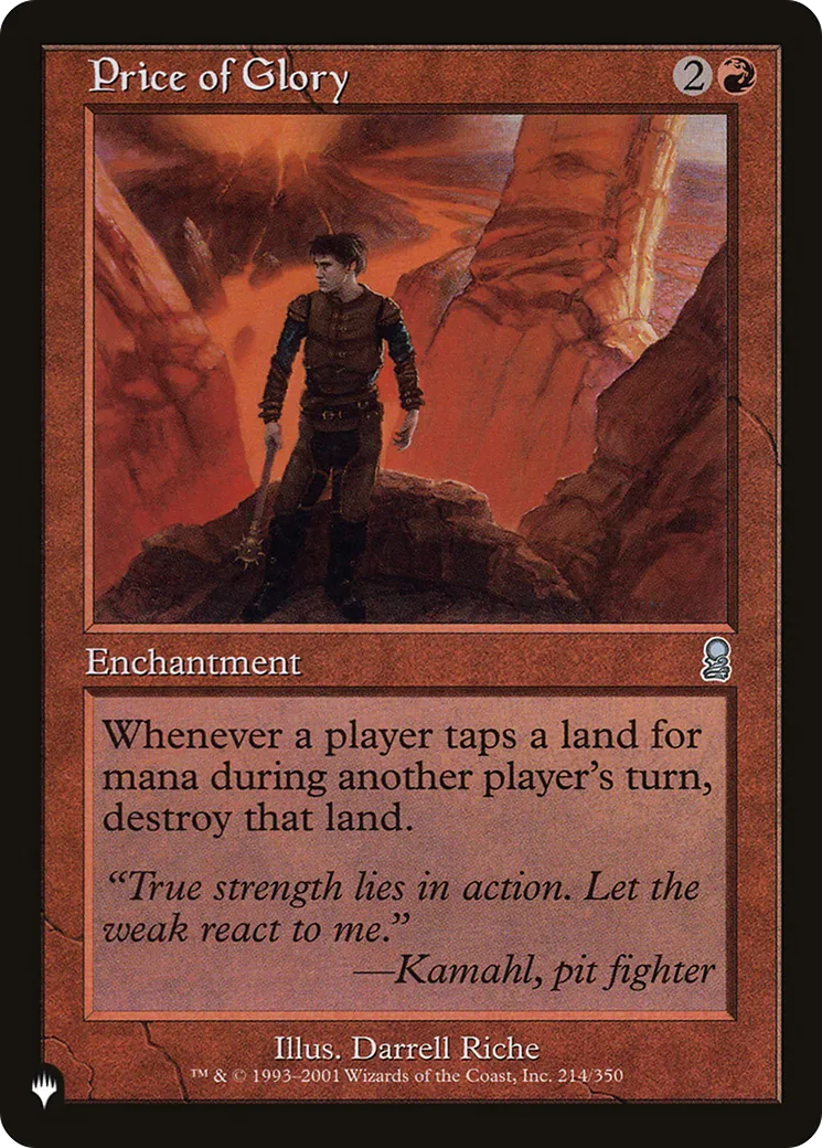 Price of Glory — The List — Magic: The Gathering