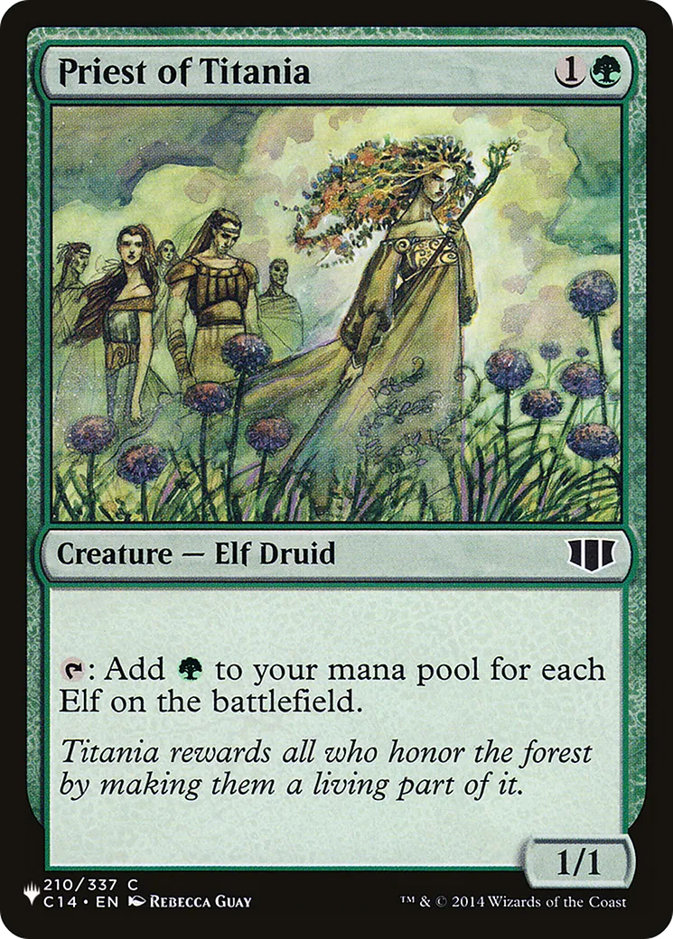 Priest of Titania — The List — Magic: The Gathering