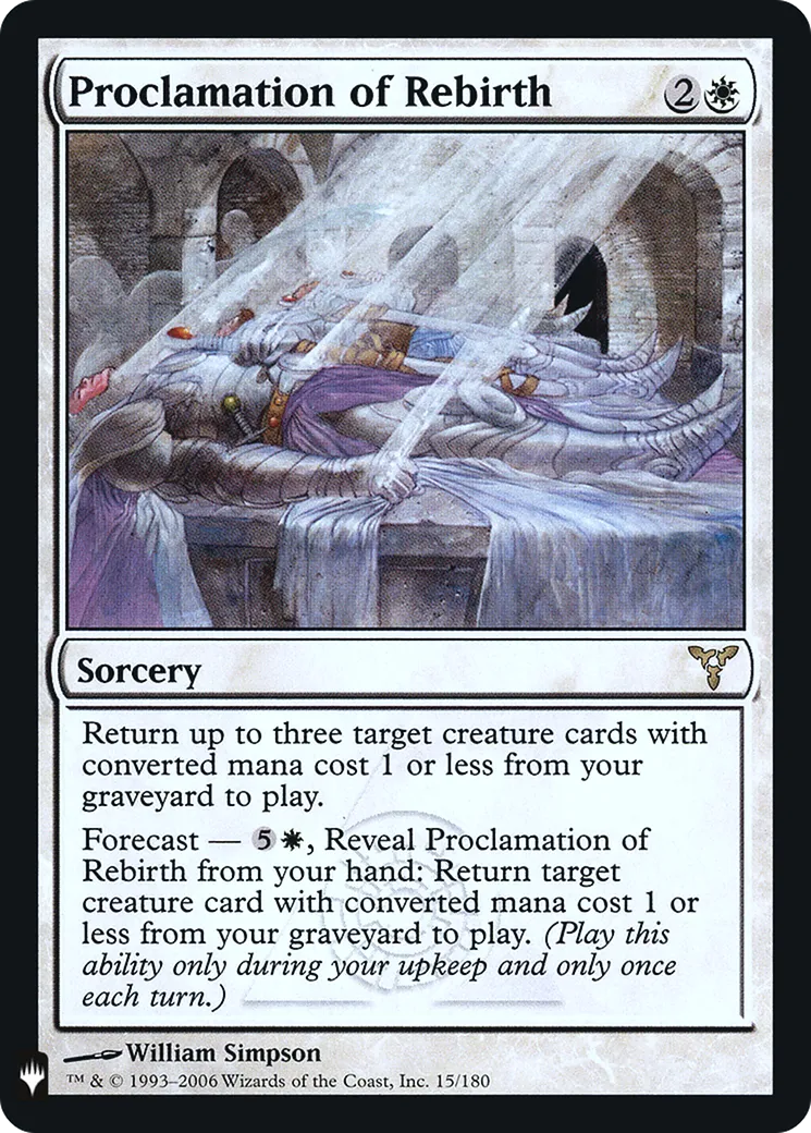 Proclamation of Rebirth — The List — Magic: The Gathering