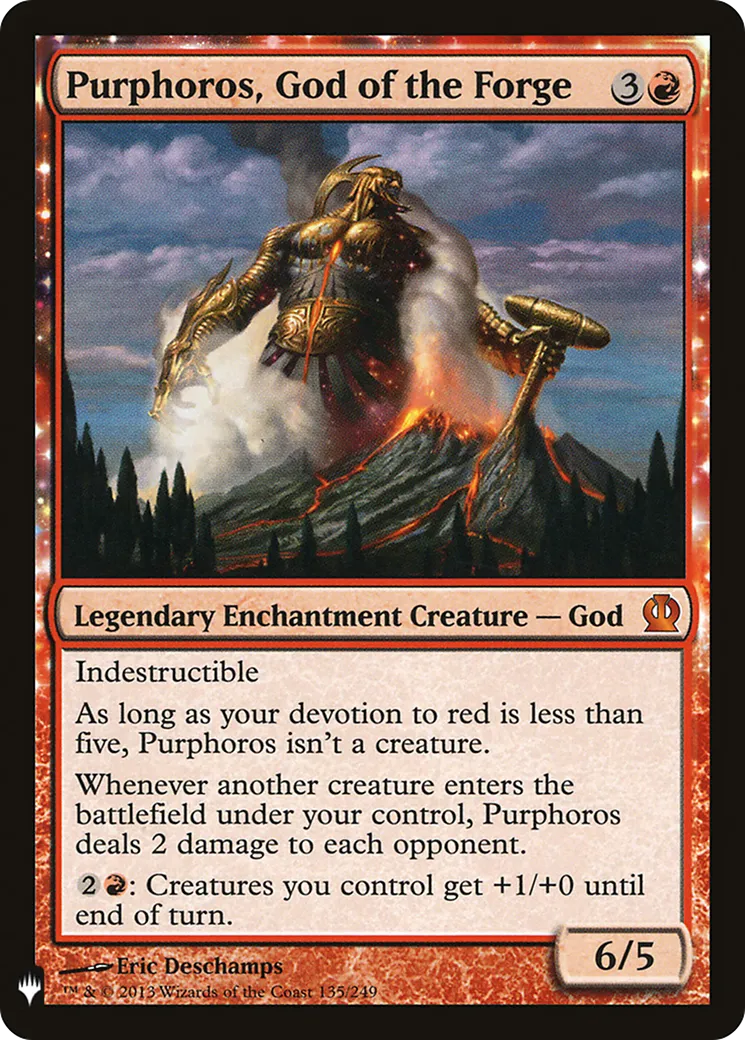 Purphoros, God of the Forge — The List — Magic: The Gathering