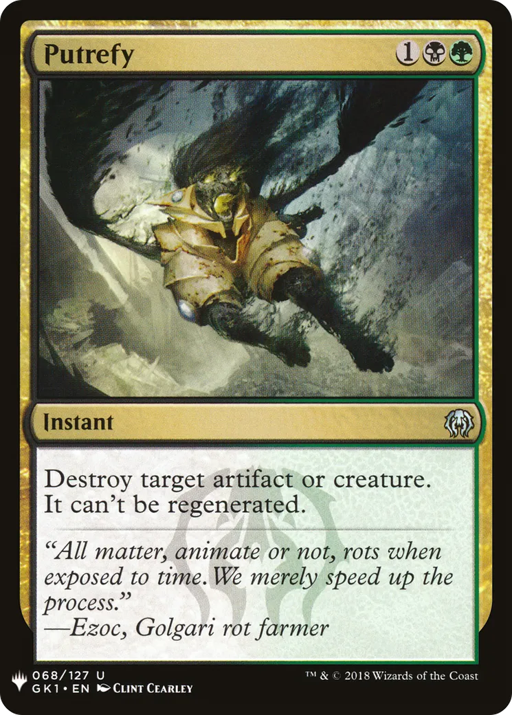 Putrefy — The List — Magic: The Gathering
