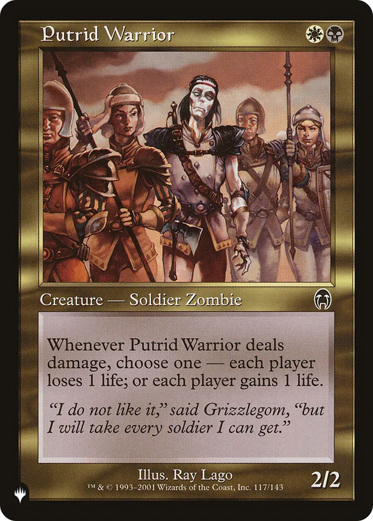 Guerrier putride — The List — Magic: The Gathering