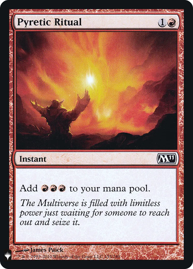 Pyretic Ritual — The List — Magic: The Gathering